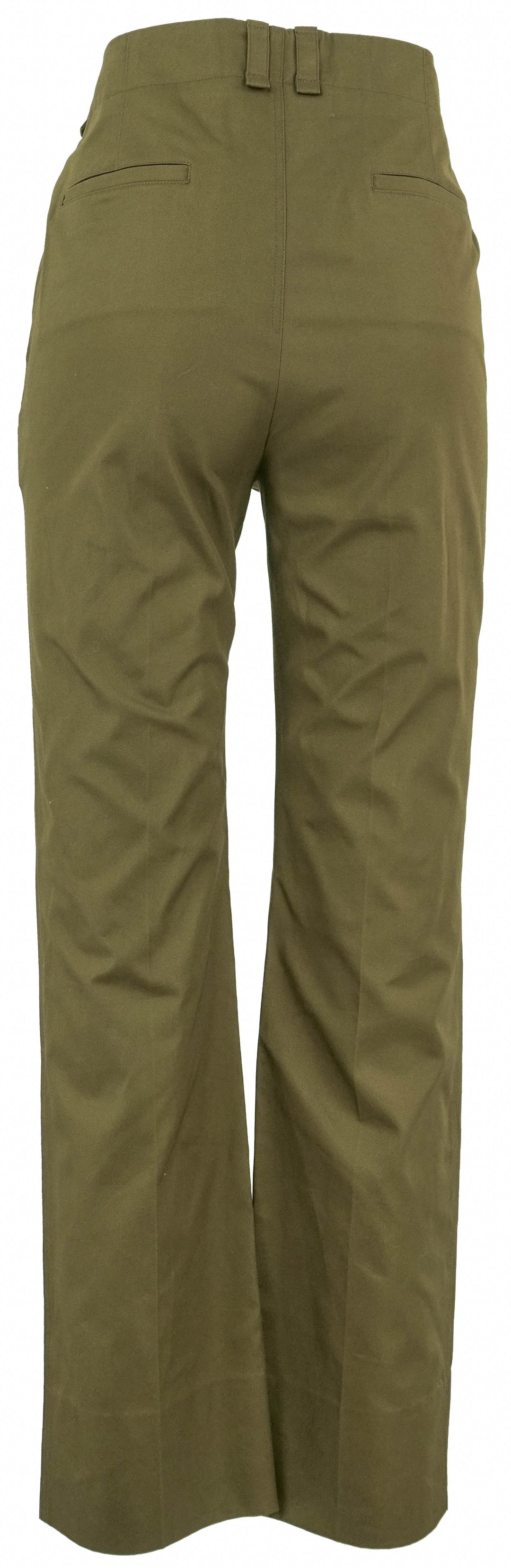 Saint Laurent Trousers in Earth Brown - Discounts on Saint Laurent at UAL