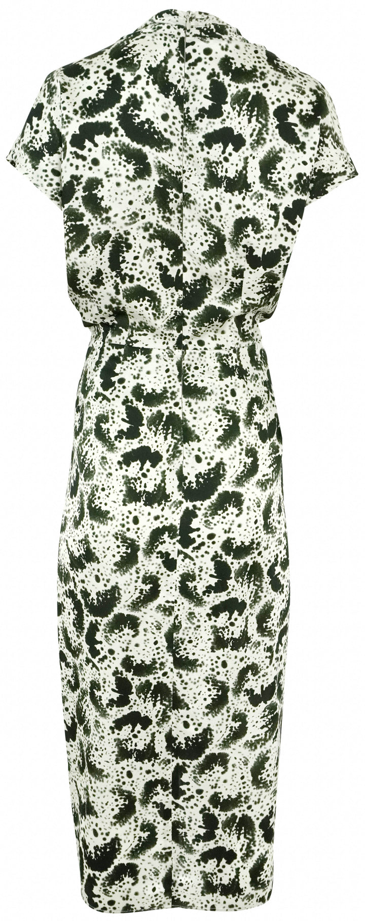 Dries Van Noten Dilian Printed Midi Dress in Black - Discounts on Dries Van Noten at UAL
