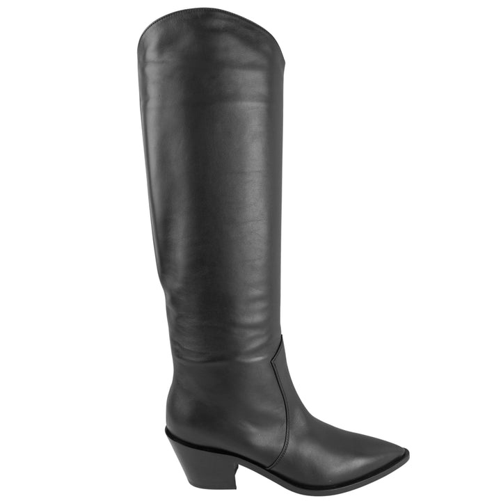 Gianvito Rossi Vitello Boots in Black - Discounts on Gianvito Rossi at UAL