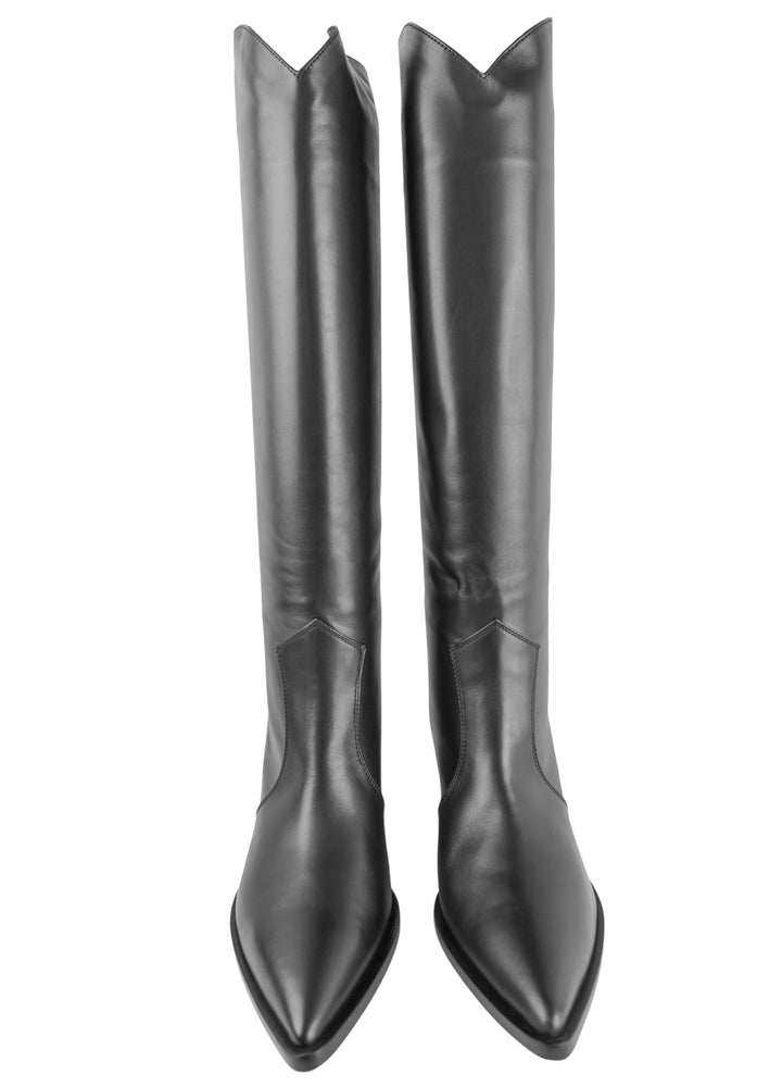 Gianvito Rossi Vitello Boots in Black - Discounts on Gianvito Rossi at UAL