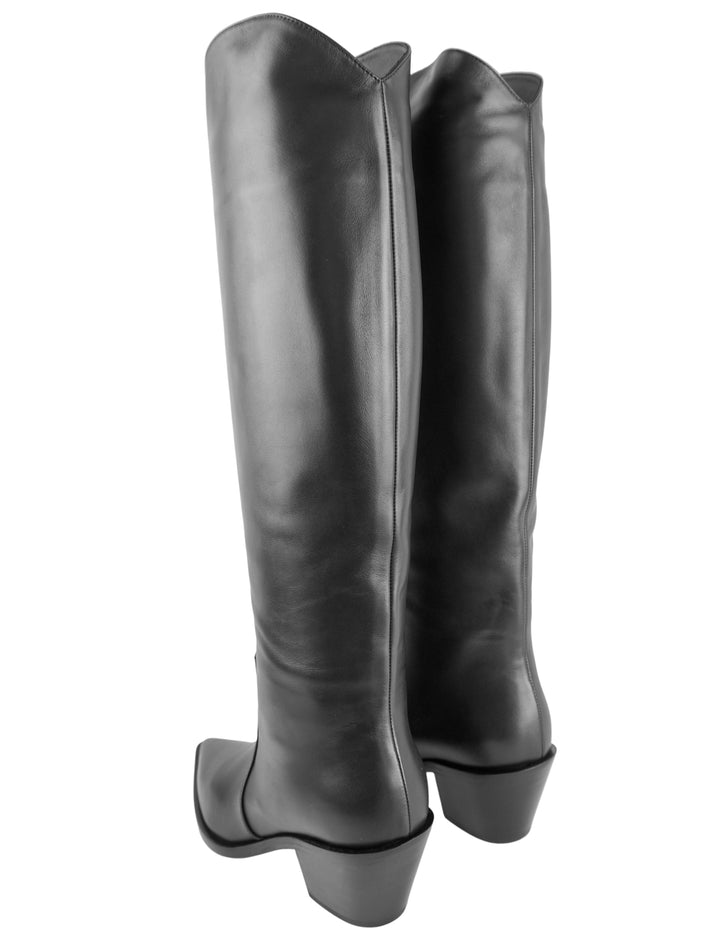 Gianvito Rossi Vitello Boots in Black - Discounts on Gianvito Rossi at UAL