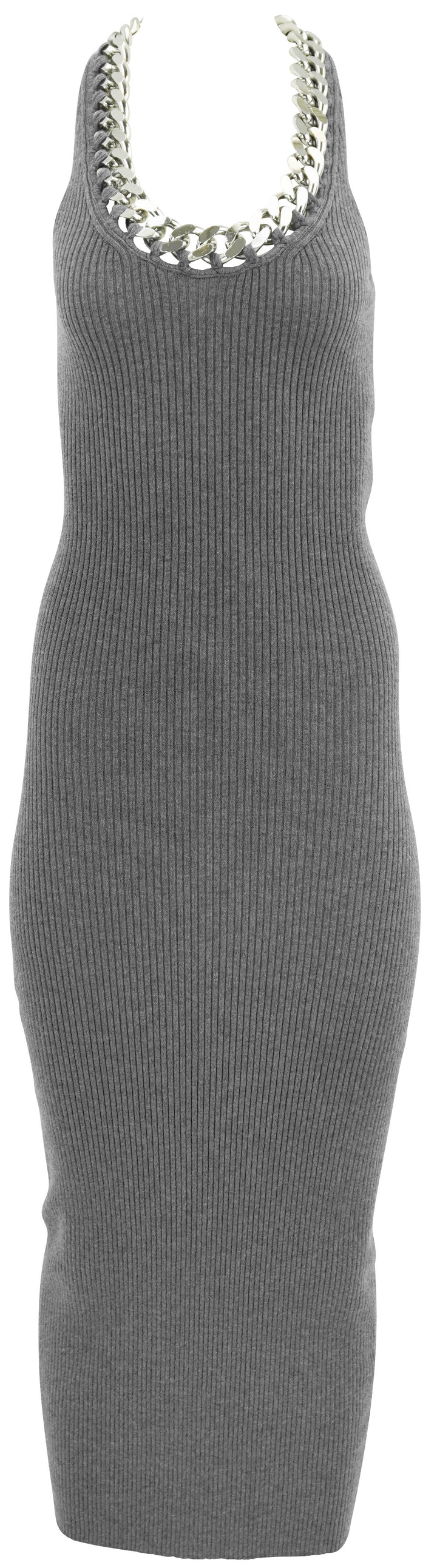 Stella McCartney Falabella Chain Dress in Grey