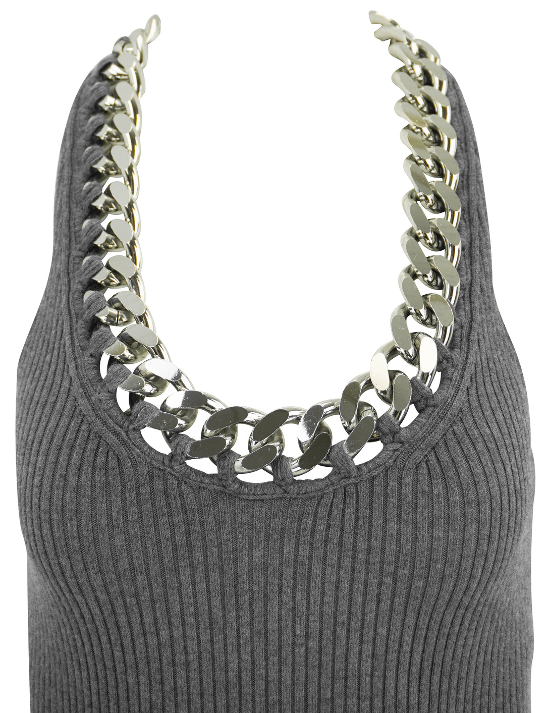 Stella McCartney Falabella Chain Dress in Grey