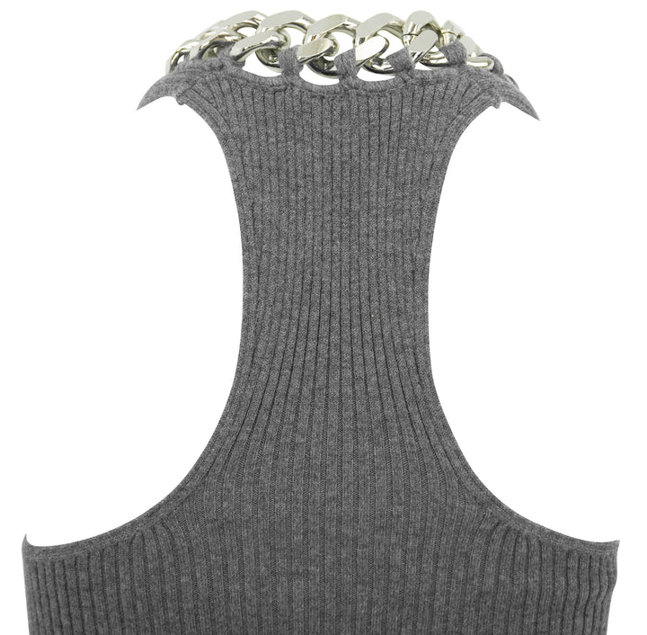 Stella McCartney Falabella Chain Dress in Grey