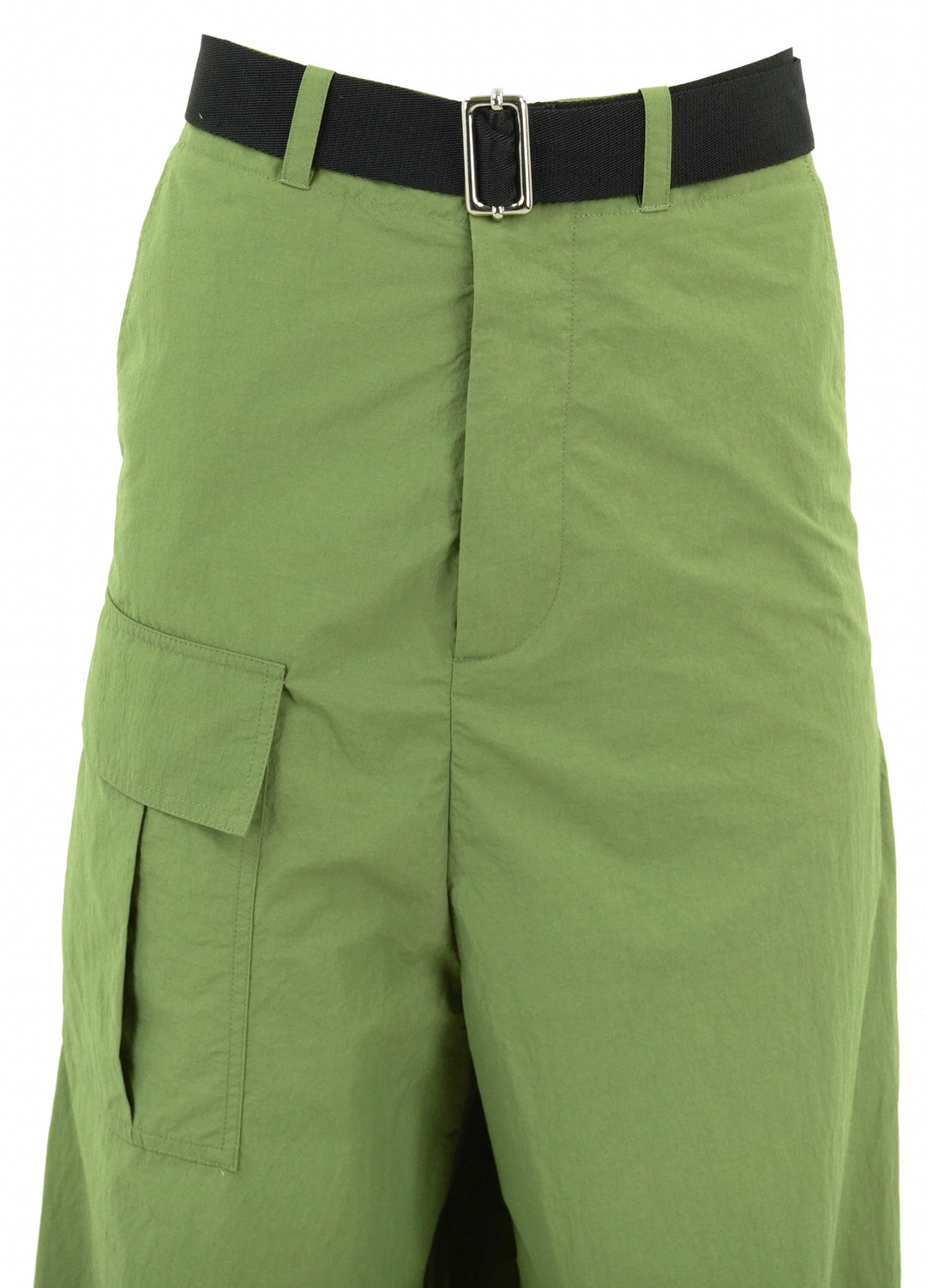 Plan C Nylon Trousers in Guacamole - Discounts on Plan C at UAL