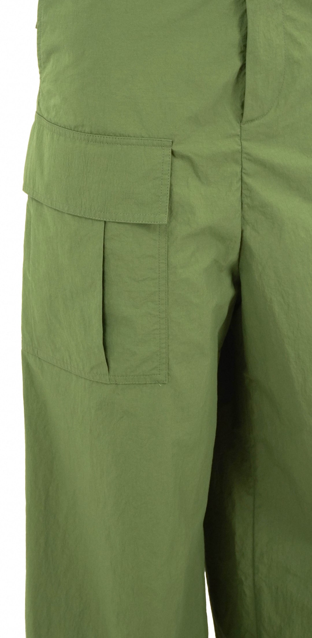 Plan C Nylon Trousers in Guacamole - Discounts on Plan C at UAL