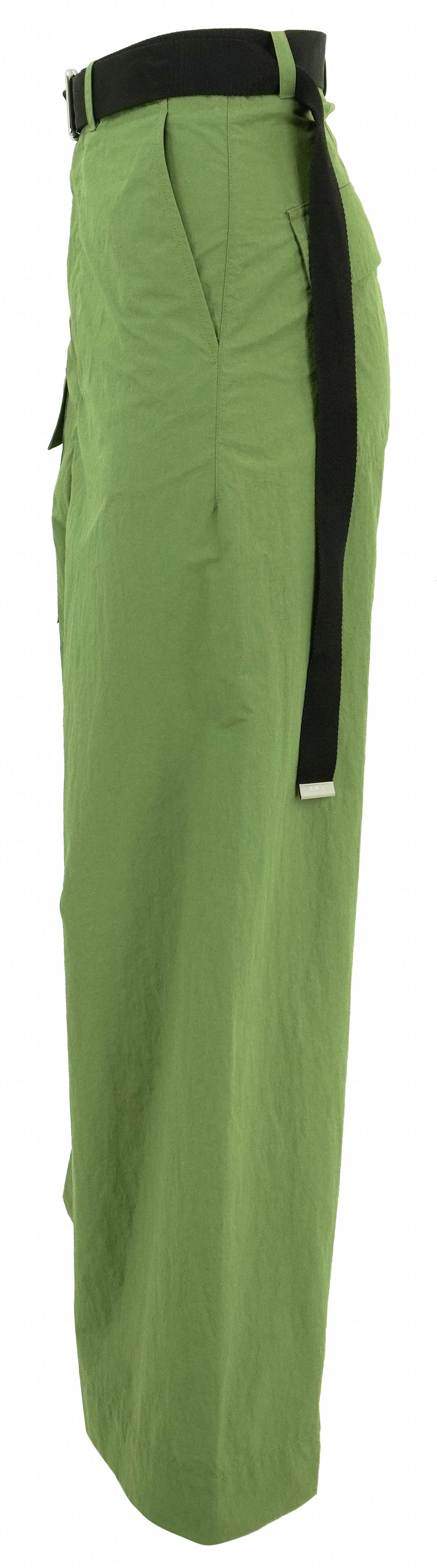Plan C Nylon Trousers in Guacamole - Discounts on Plan C at UAL