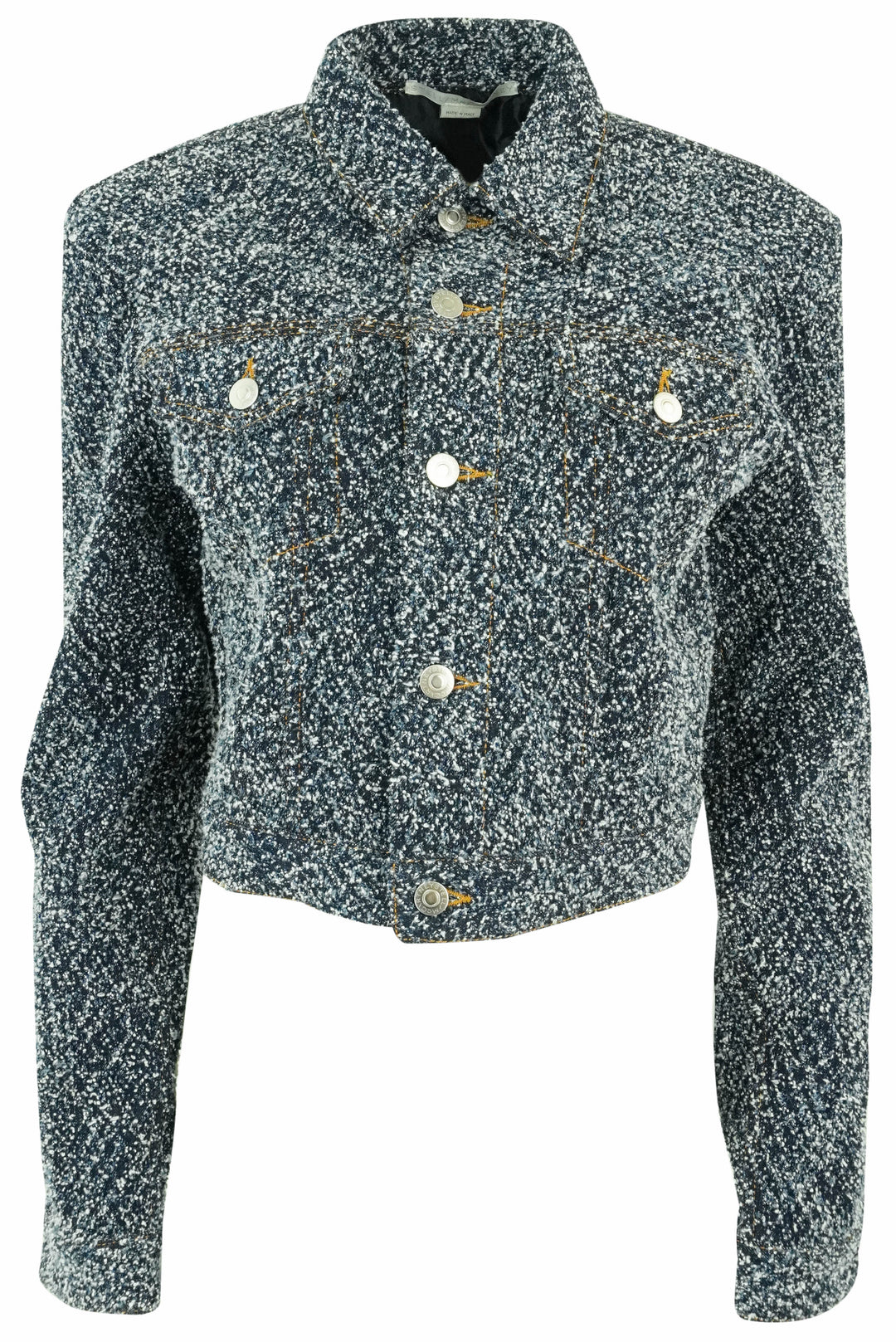 Stella McCartney Bouclé Denim Jacket in Blue - Discounts on Stella McCartney at UAL
