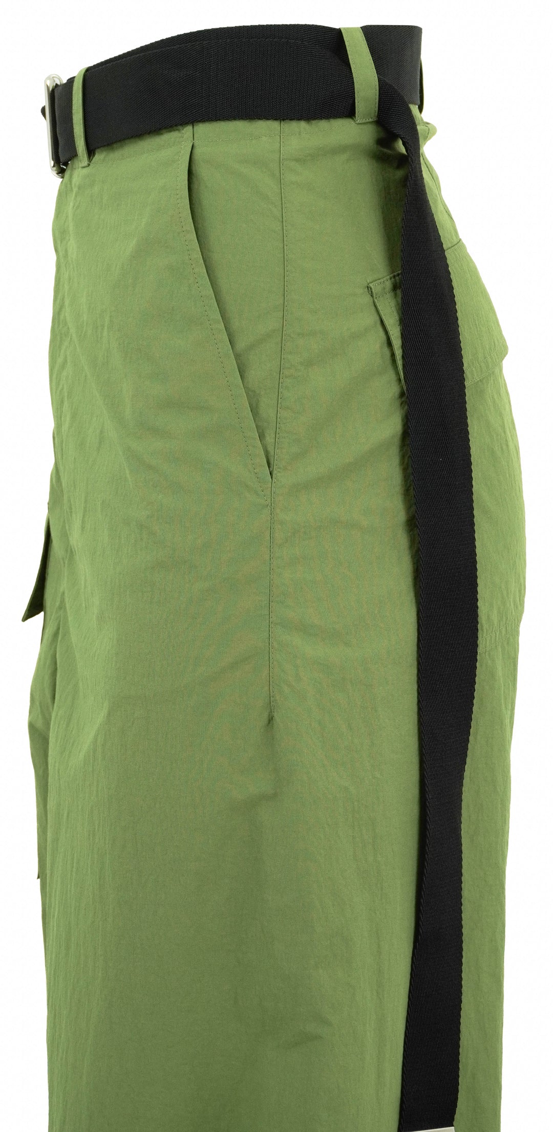 Plan C Nylon Trousers in Guacamole - Discounts on Plan C at UAL