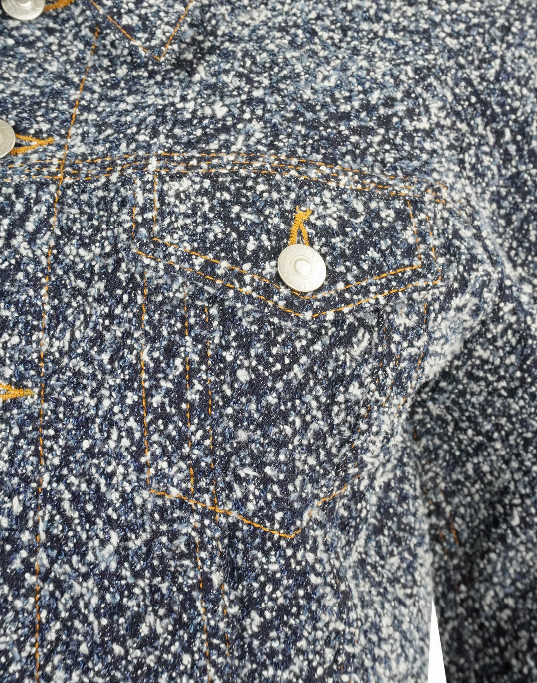 Stella McCartney Bouclé Denim Jacket in Blue - Discounts on Stella McCartney at UAL