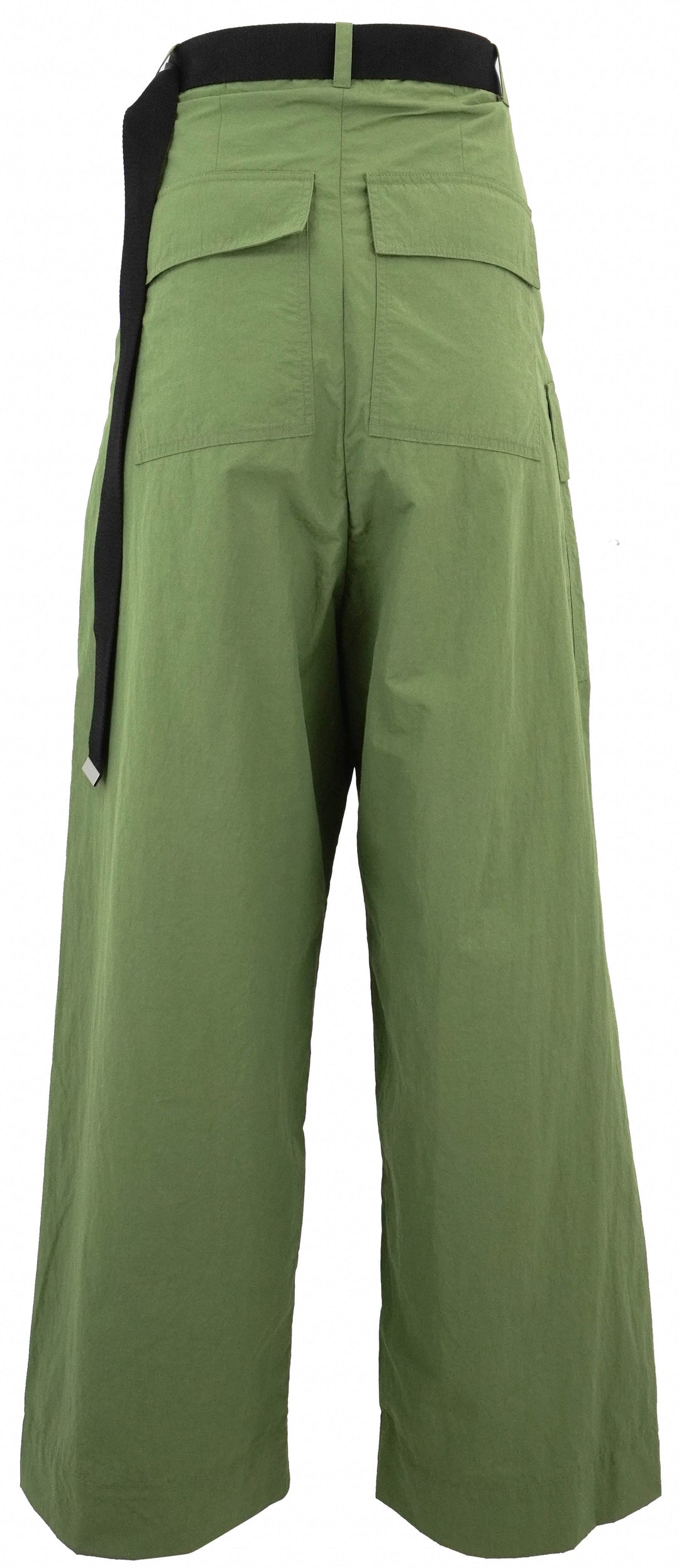 Plan C Nylon Trousers in Guacamole - Discounts on Plan C at UAL
