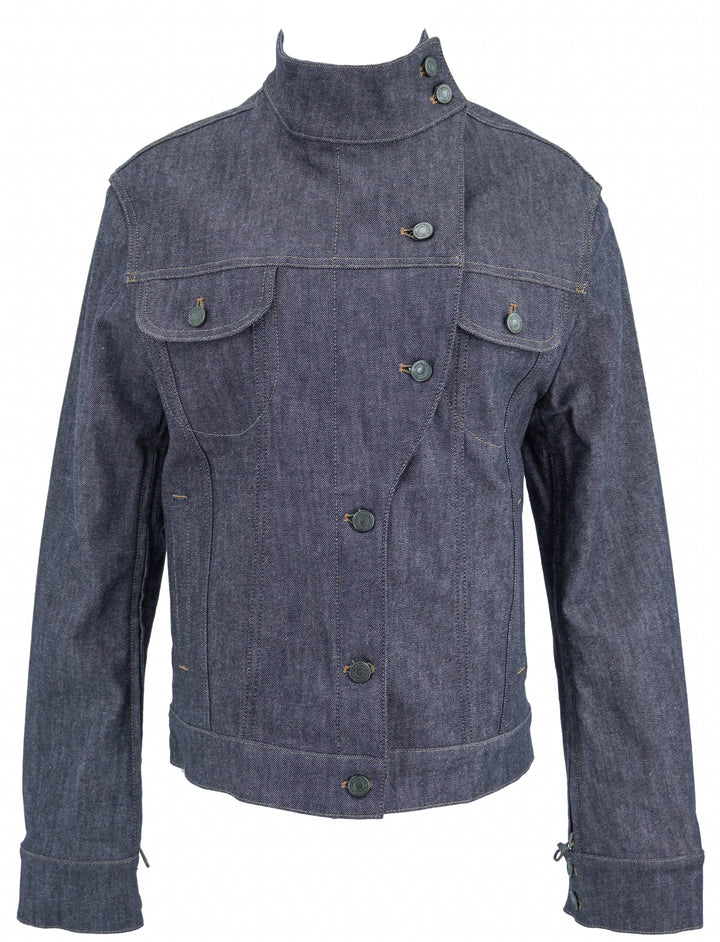 Courrèges Oversized Denim Jacket in Dark Heather Denim