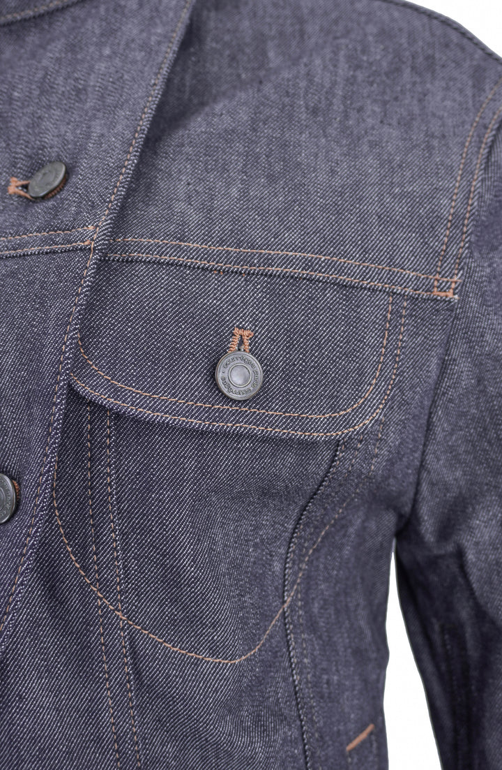 Courrèges Oversized Denim Jacket in Dark Heather Denim