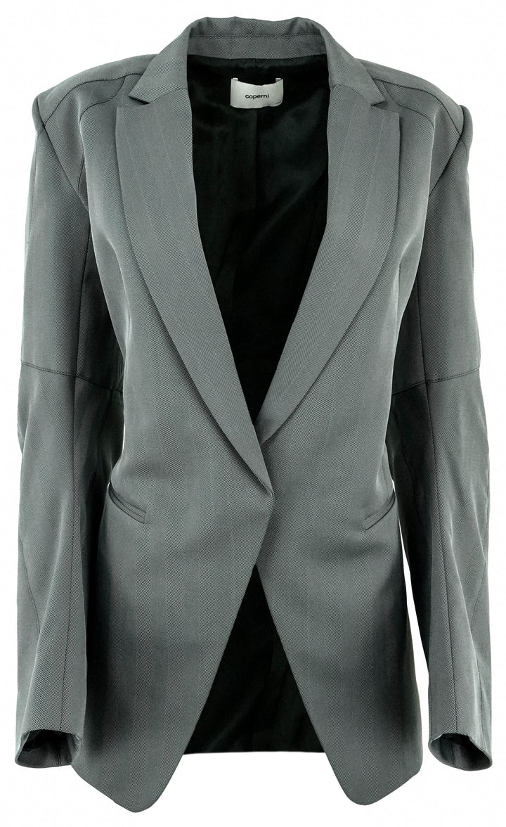 Coperni Herringbone-Pattern Biker Blazer - Discounts on Coperni at UAL