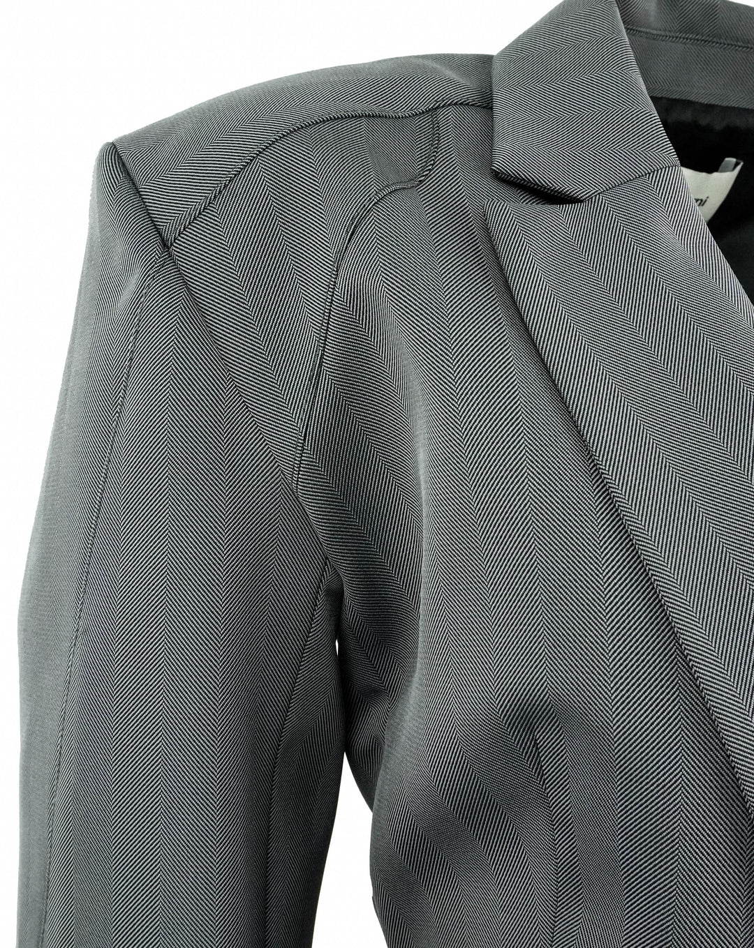Coperni Herringbone-Pattern Biker Blazer - Discounts on Coperni at UAL