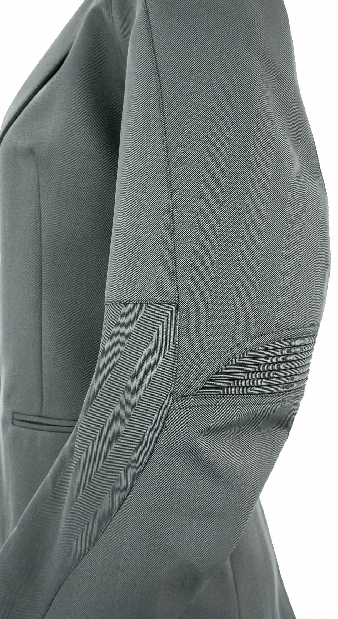 Coperni Herringbone-Pattern Biker Blazer - Discounts on Coperni at UAL
