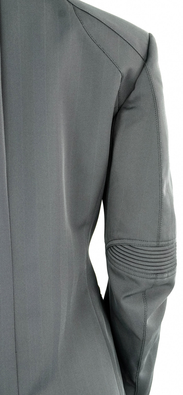 Coperni Herringbone-Pattern Biker Blazer - Discounts on Coperni at UAL