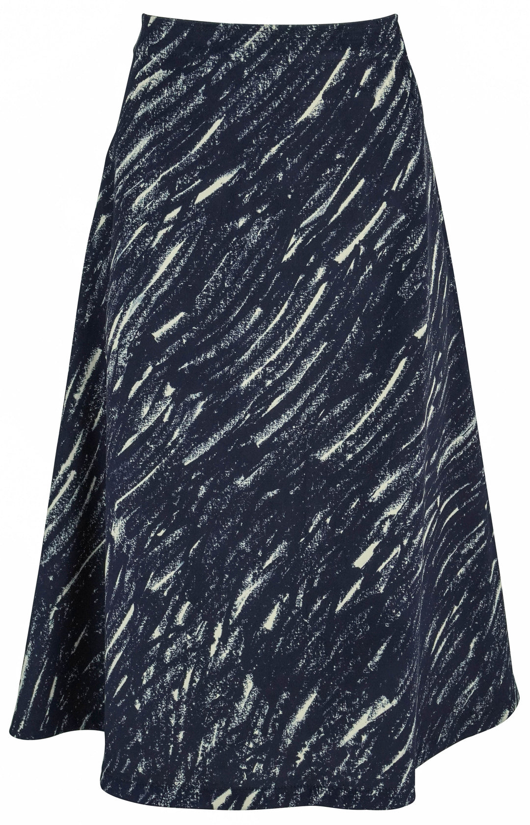 Marni Crayon Flock Stretch Denim Midi Skirt in Midnight - Discounts on Marni at UAL