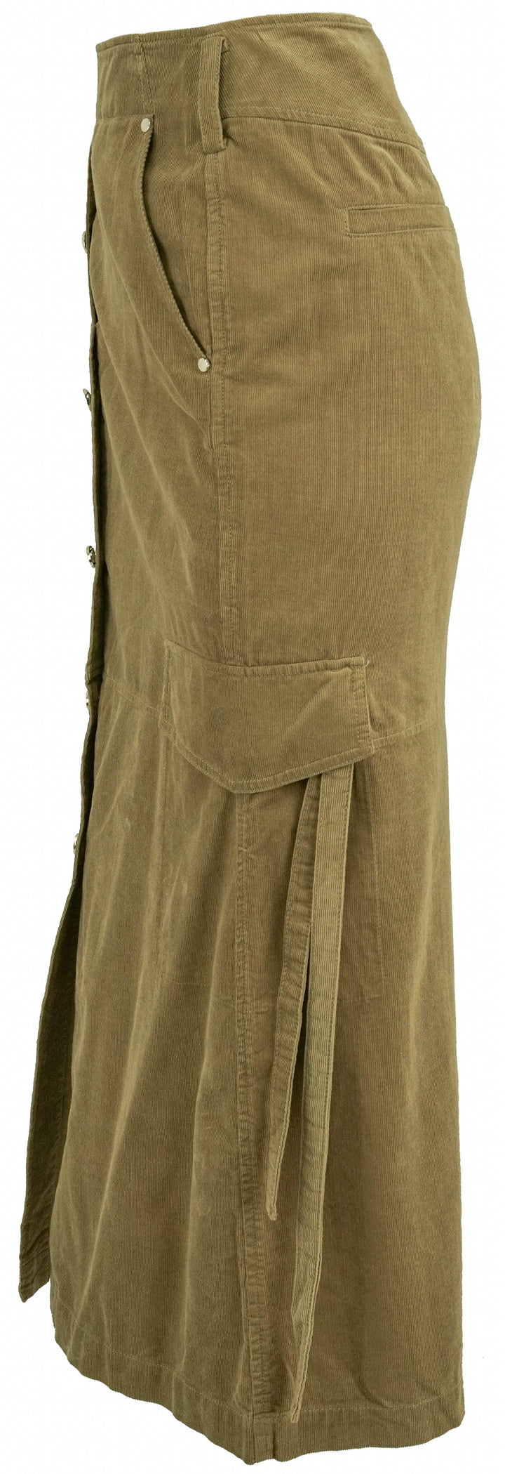 Dorothee Schumacher Corduroy Cargo Midi Skirt in Light Brown - Discounts on Dorothee Schumacher at UAL
