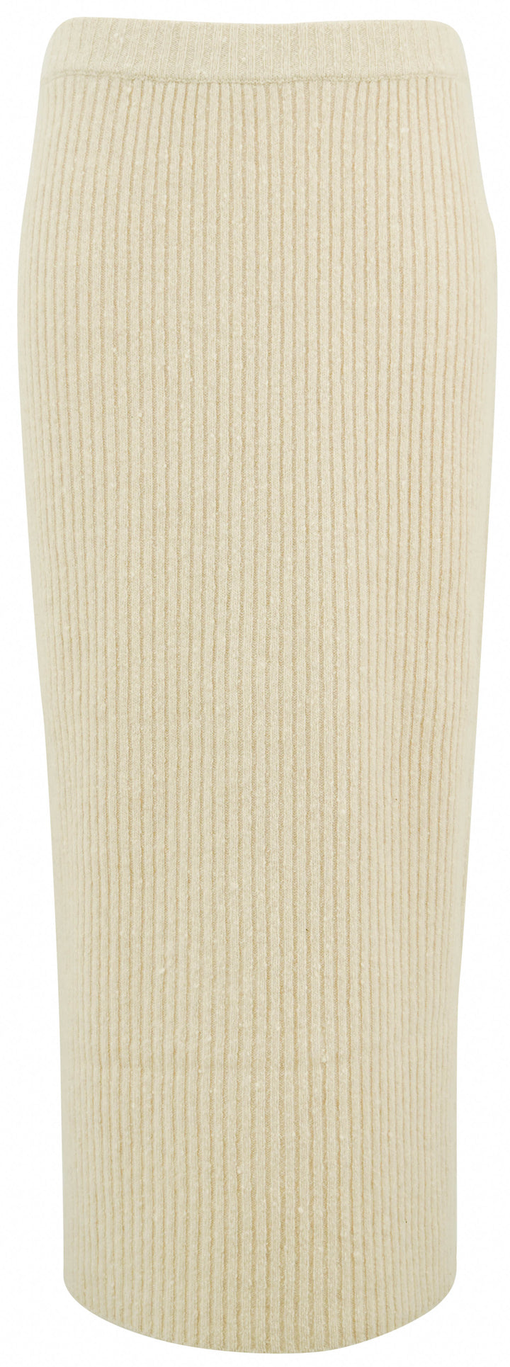 Co Ribbed Skirt in Oatmeal - Discounts on Co at UAL
