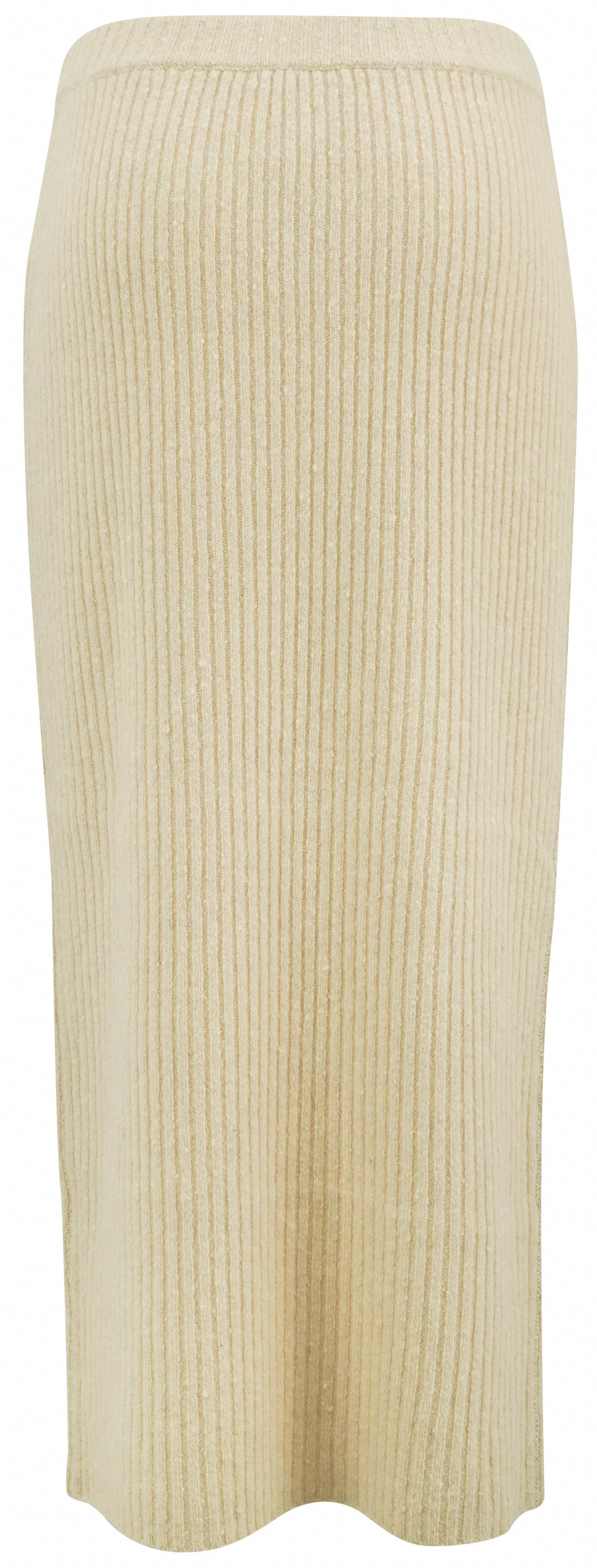 Co Ribbed Skirt in Oatmeal - Discounts on Co at UAL