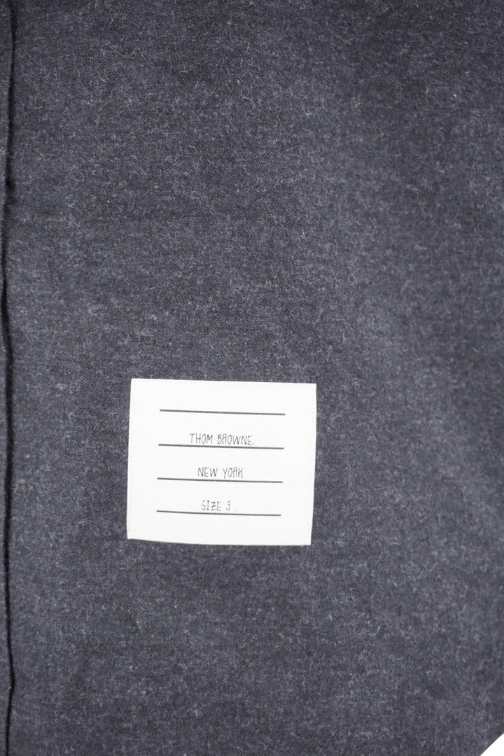 Thom Browne. Oversized Cotton Flannel in Navy - Discounts on Thom Browne. at UAL