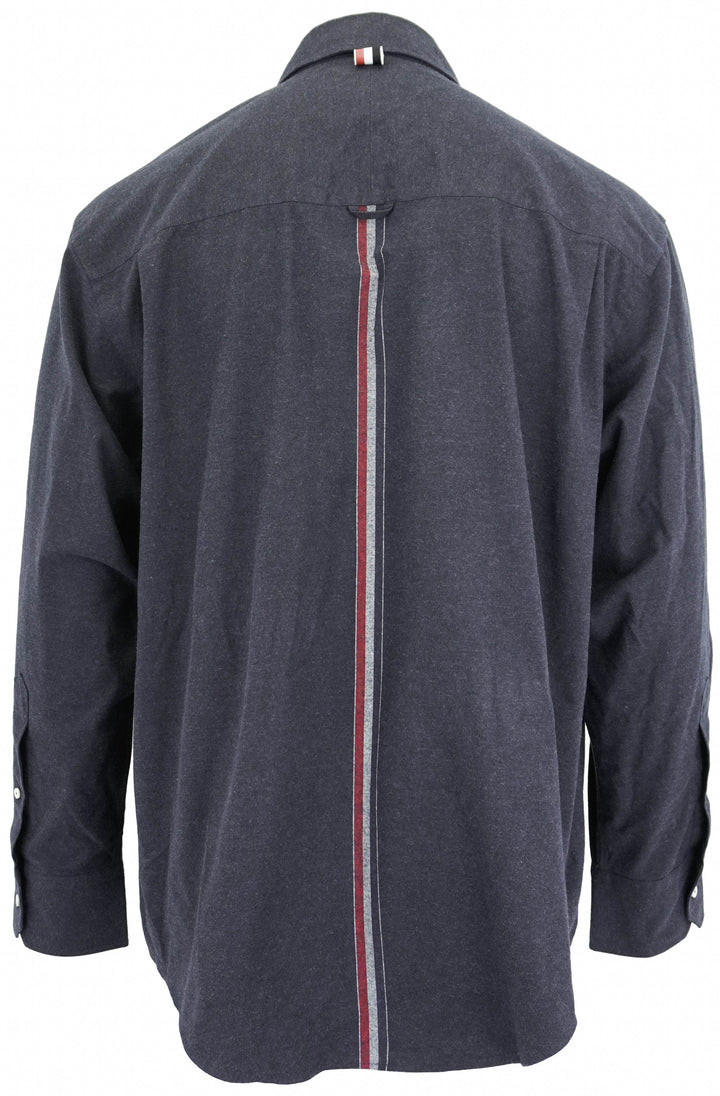 Thom Browne. Oversized Cotton Flannel in Navy - Discounts on Thom Browne. at UAL