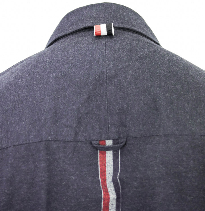 Thom Browne. Oversized Cotton Flannel in Navy - Discounts on Thom Browne. at UAL