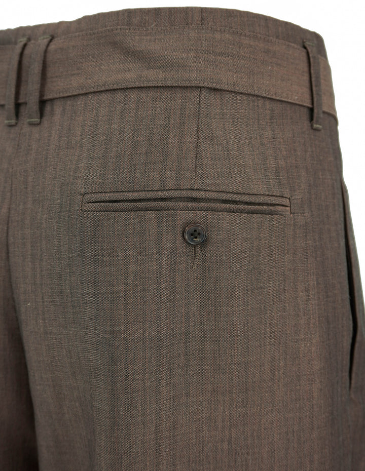 The Row Lonan Pants in Dark Beige - Discounts on The Row at UAL