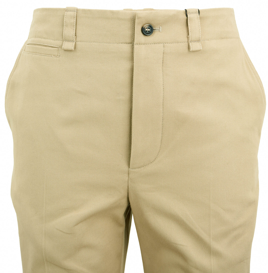 Saint Laurent Cotton Trousers in Beige - Discounts on Saint Laurent at UAL