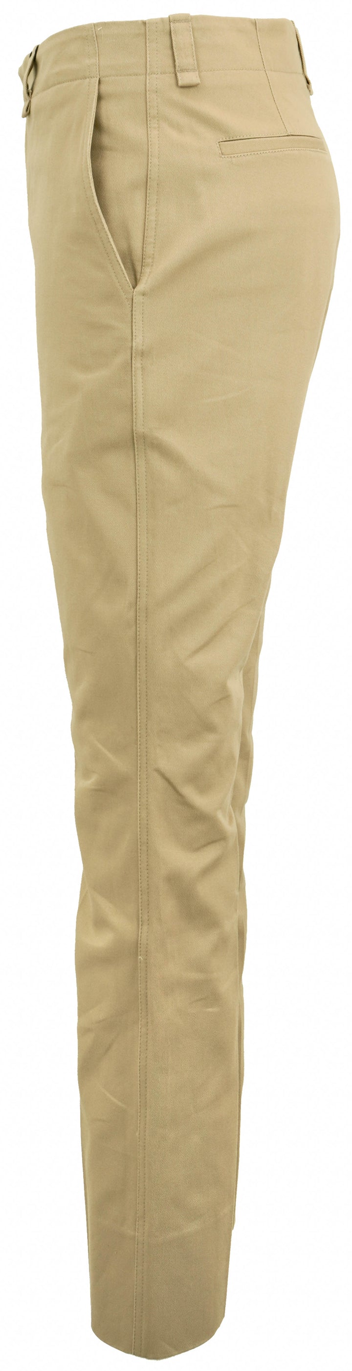 Saint Laurent Cotton Trousers in Beige - Discounts on Saint Laurent at UAL