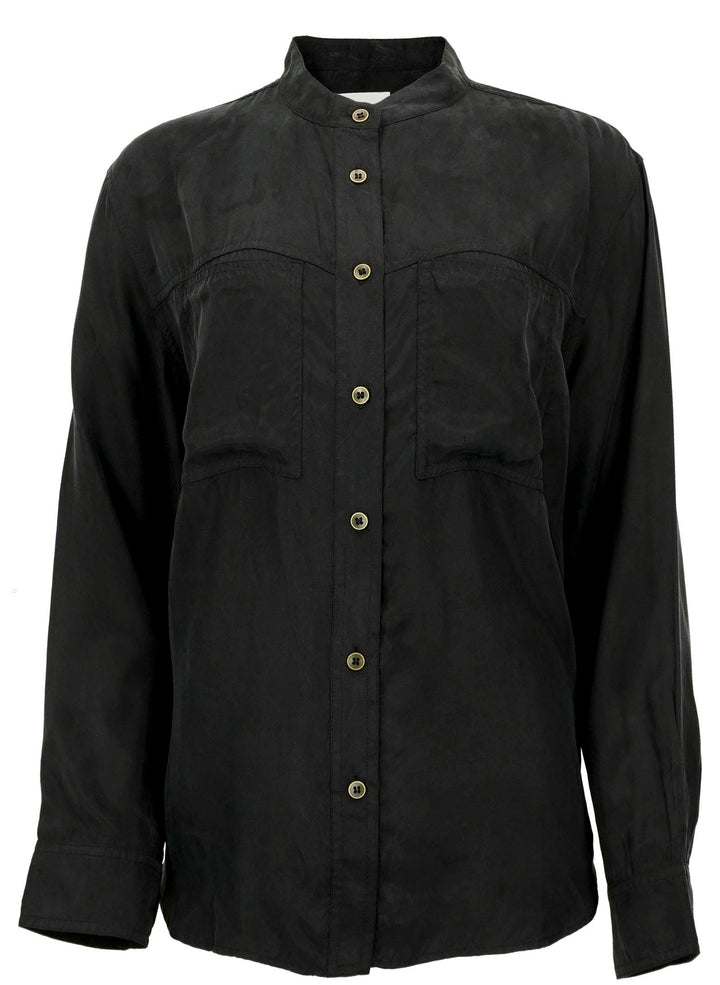 Isabel Marant Etoile Zetta Shirt in Faded Black