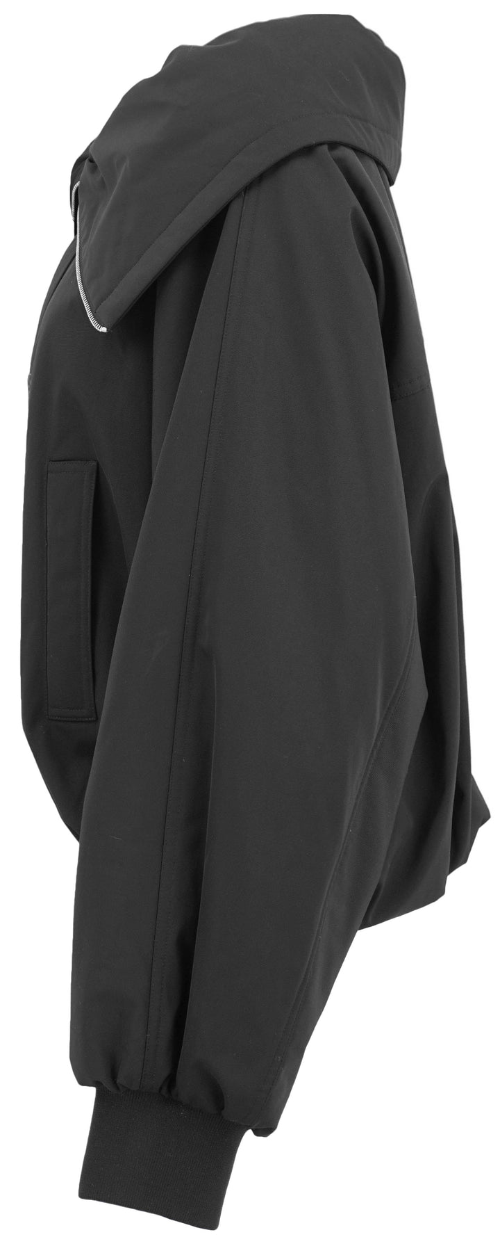 Khaite Relaxed Fit Bomber Jacket in Black