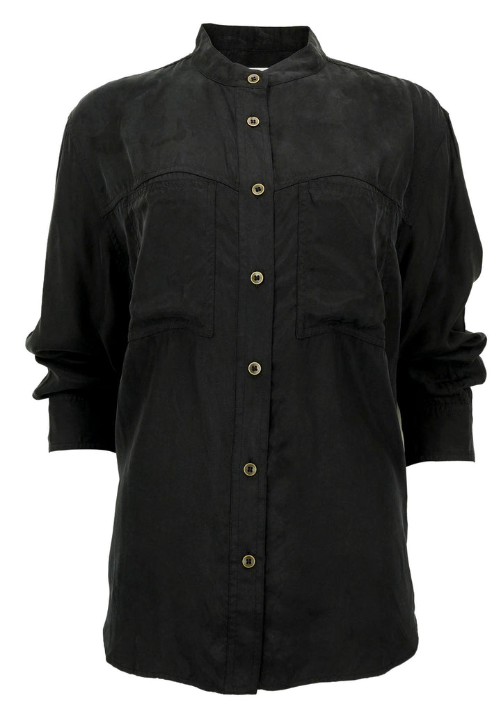 Isabel Marant Etoile Zetta Shirt in Faded Black