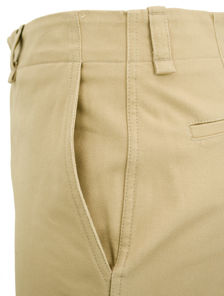 Saint Laurent Cotton Trousers in Beige - Discounts on Saint Laurent at UAL