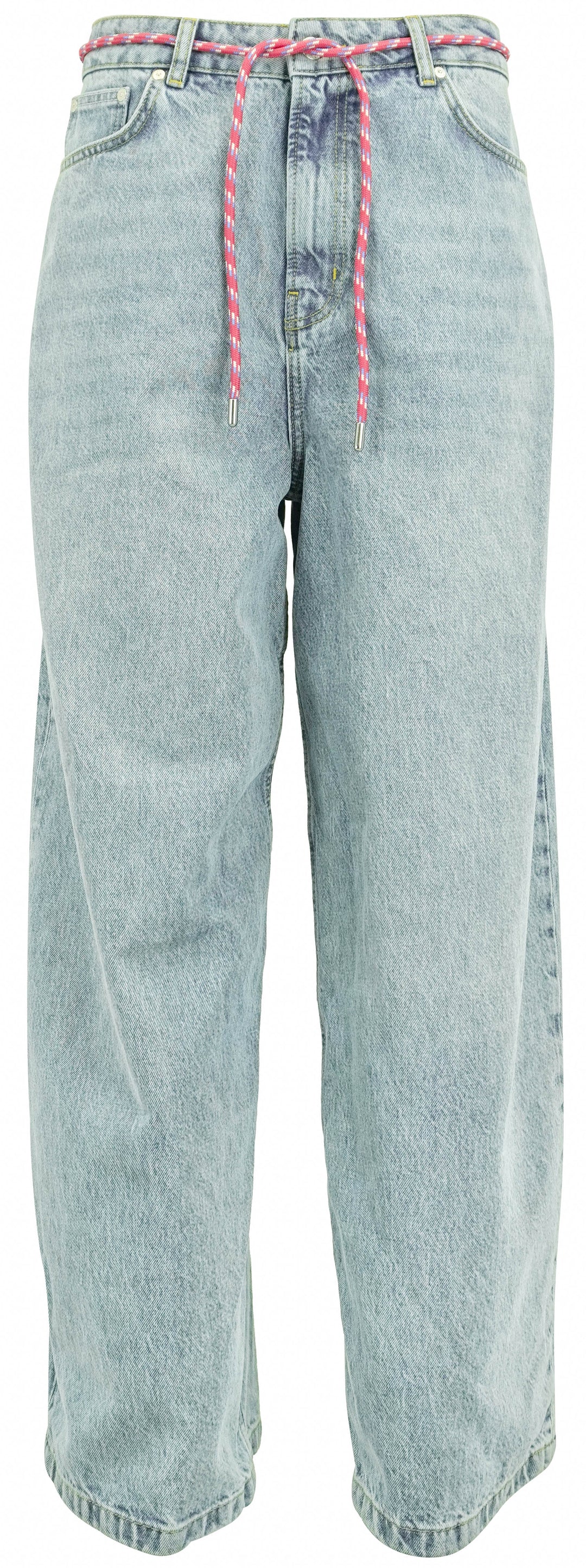 Moschino Jeans Oversized Denim Trousers in Light Wash - Discounts on Moschino Jeans at UAL