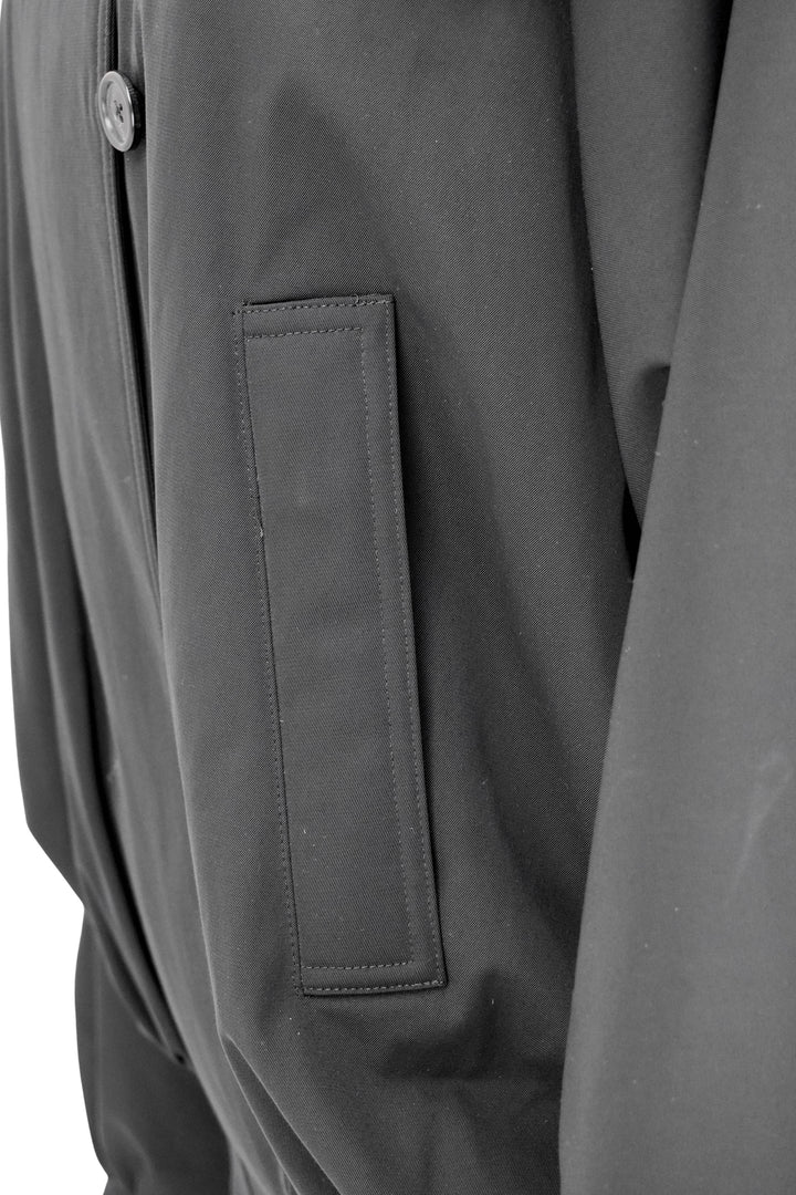 Khaite Relaxed Fit Bomber Jacket in Black