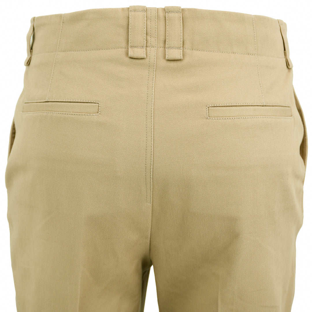 Saint Laurent Cotton Trousers in Beige - Discounts on Saint Laurent at UAL