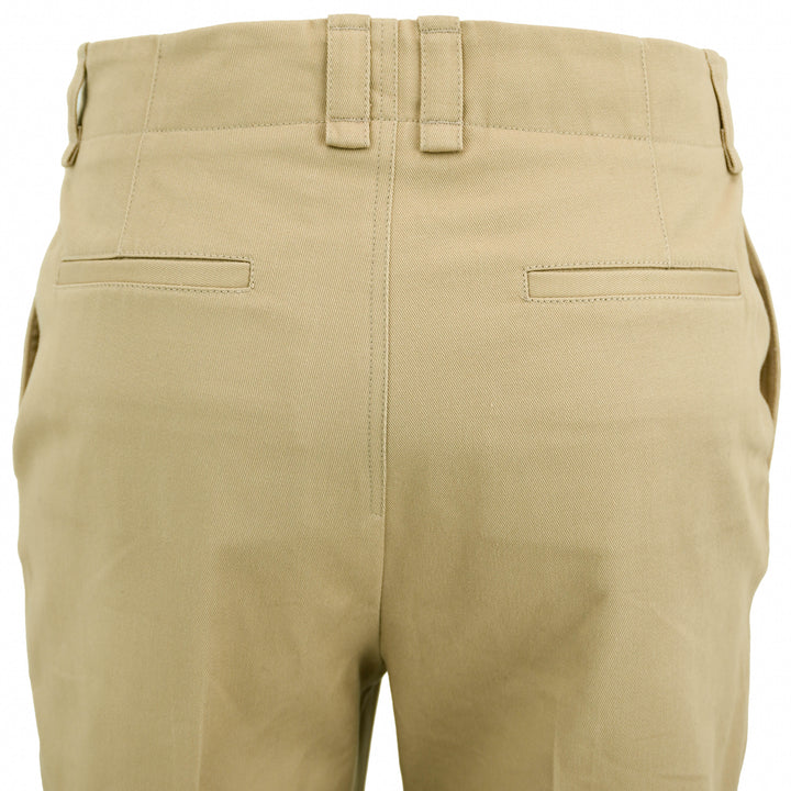 Saint Laurent Cotton Trousers in Beige - Discounts on Saint Laurent at UAL
