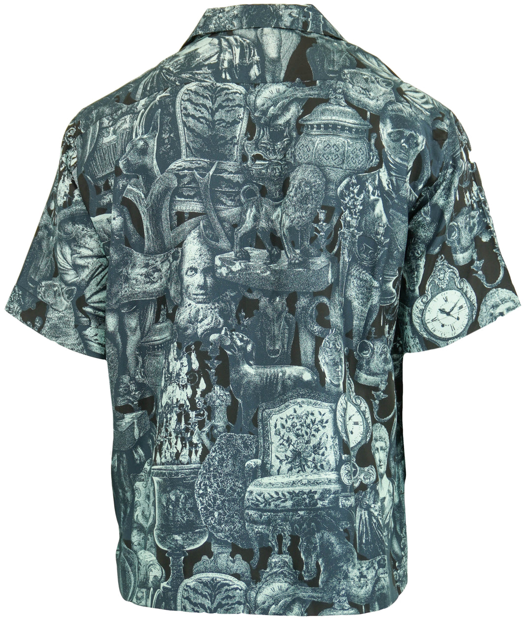 Givenchy New Bowling Shirt in Black and Navy - Discounts on Givenchy at UAL