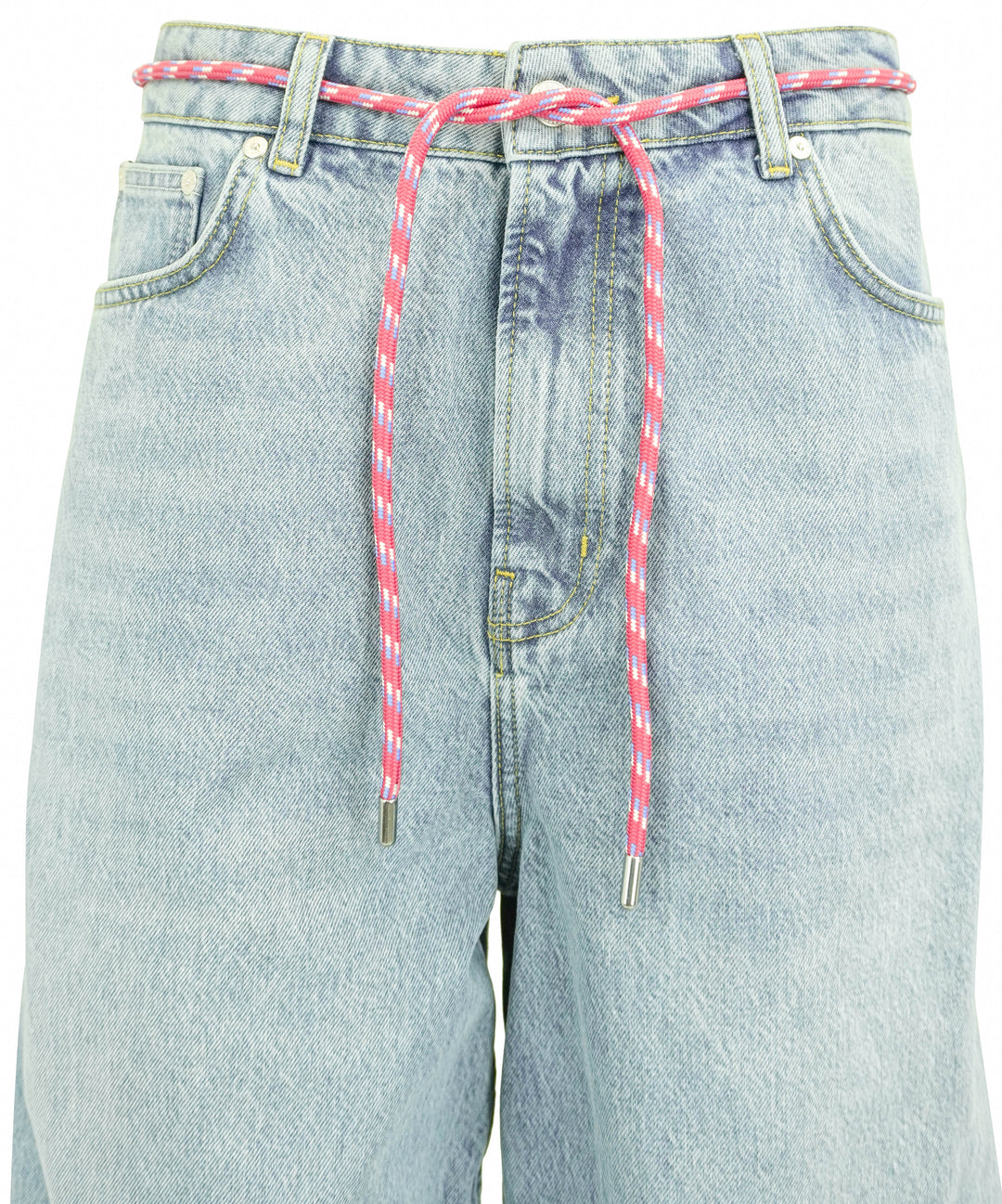 Moschino Jeans Oversized Denim Trousers in Light Wash - Discounts on Moschino Jeans at UAL