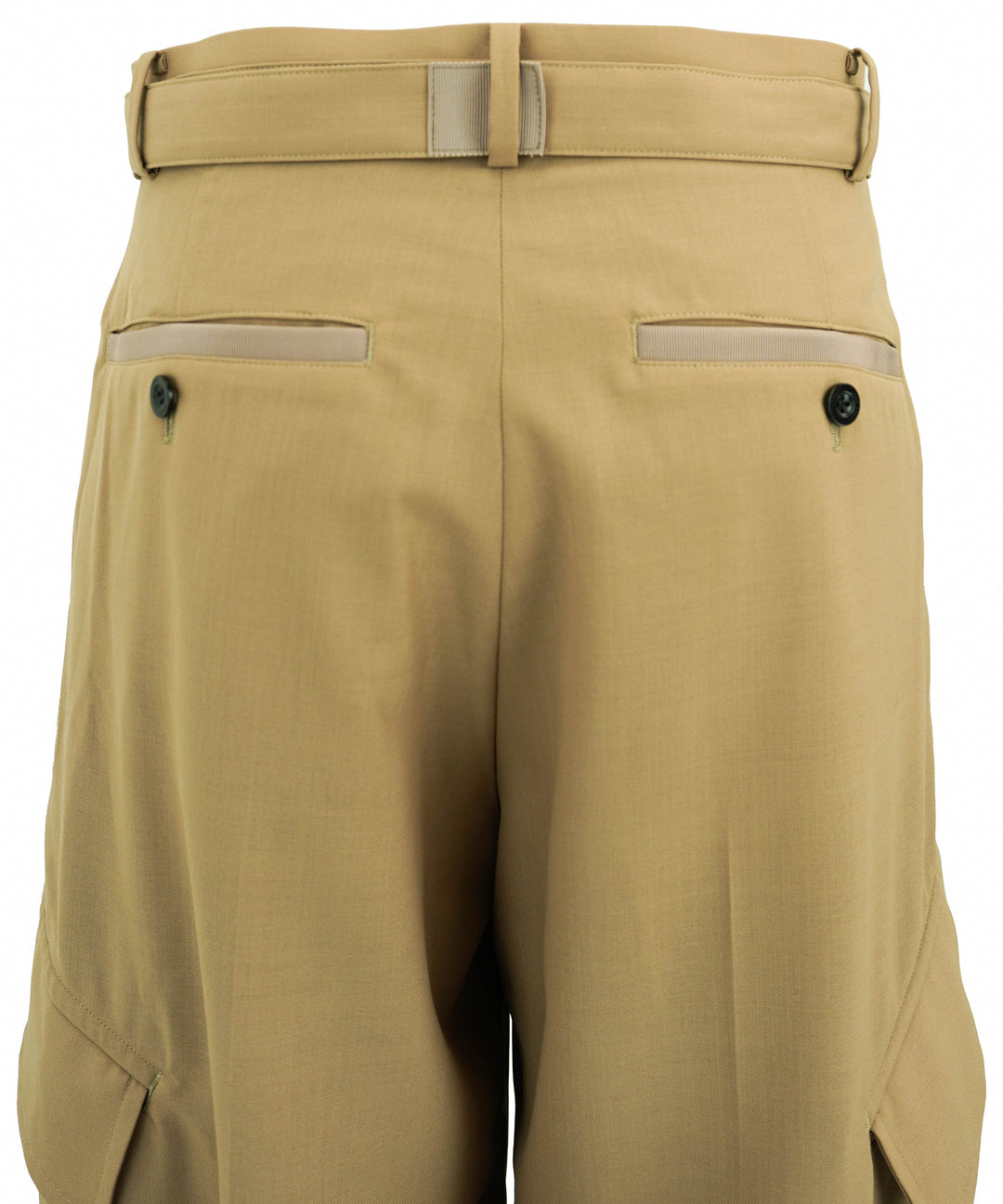 Sacai Cargo Trousers in Beige - Discounts on Sacai at UAL