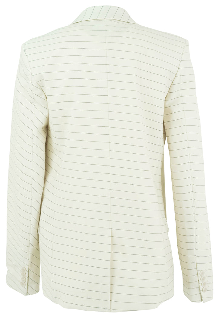 JW Anderson Striped Drill Blazer Cream and Navy - Discounts on JW Anderson at UAL