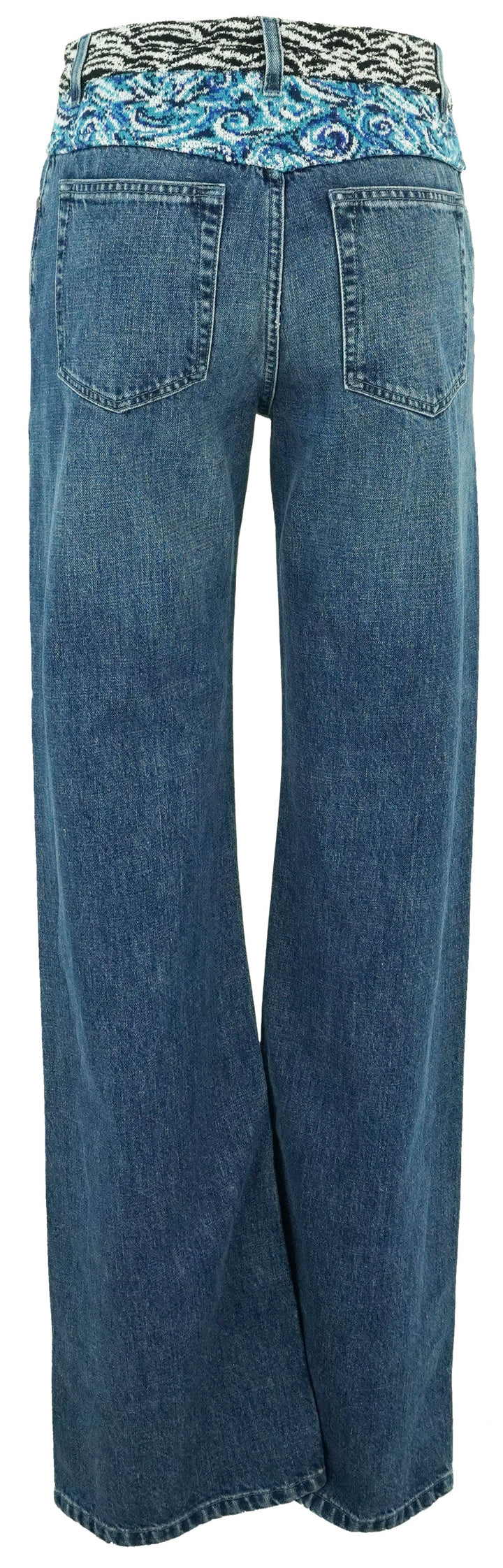 Missoni Knitted Waistband Denim in Blue - Discounts on Missoni at UAL