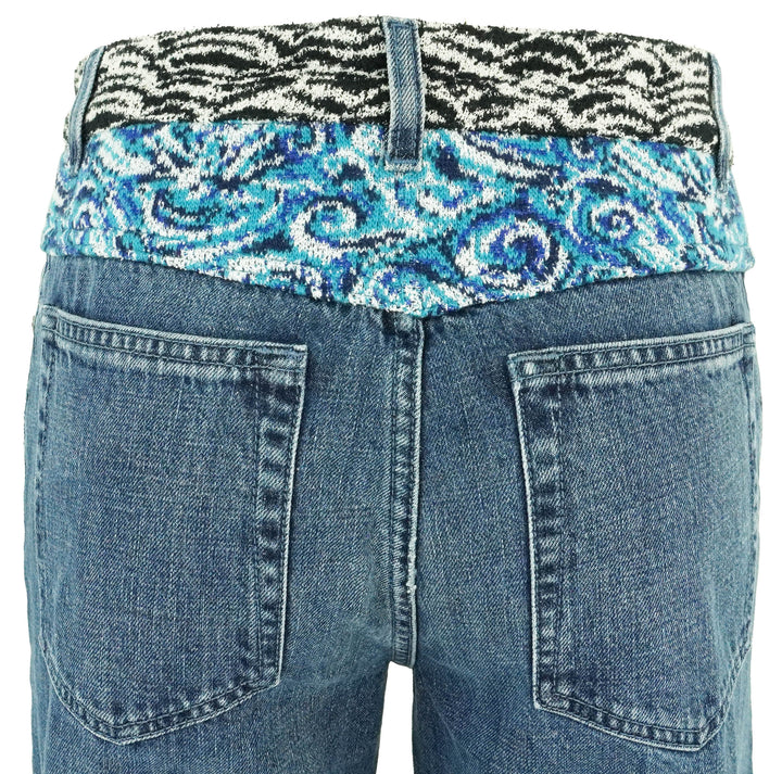 Missoni Knitted Waistband Denim in Blue - Discounts on Missoni at UAL