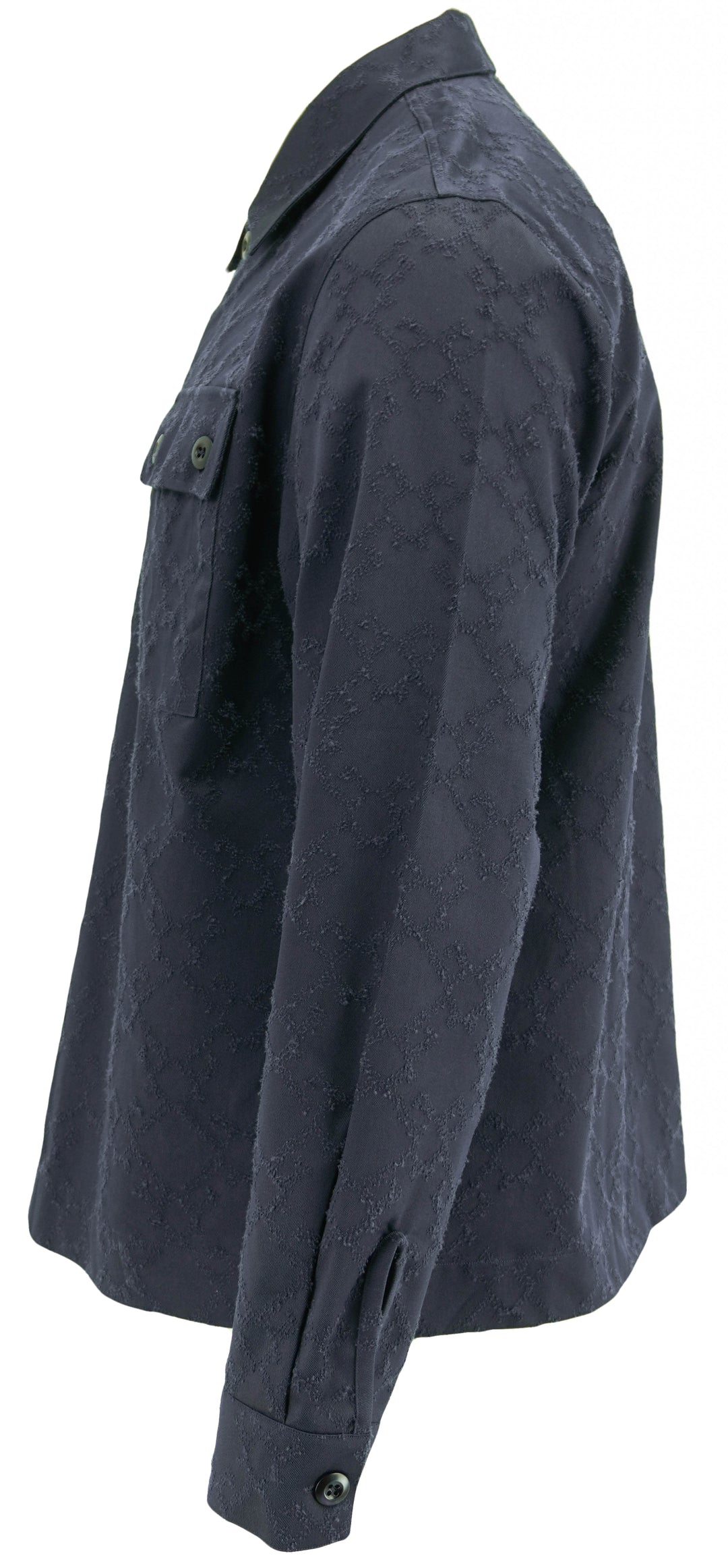 Givenchy Patchwork Army Shirt in Navy - Discounts on Givenchy at UAL