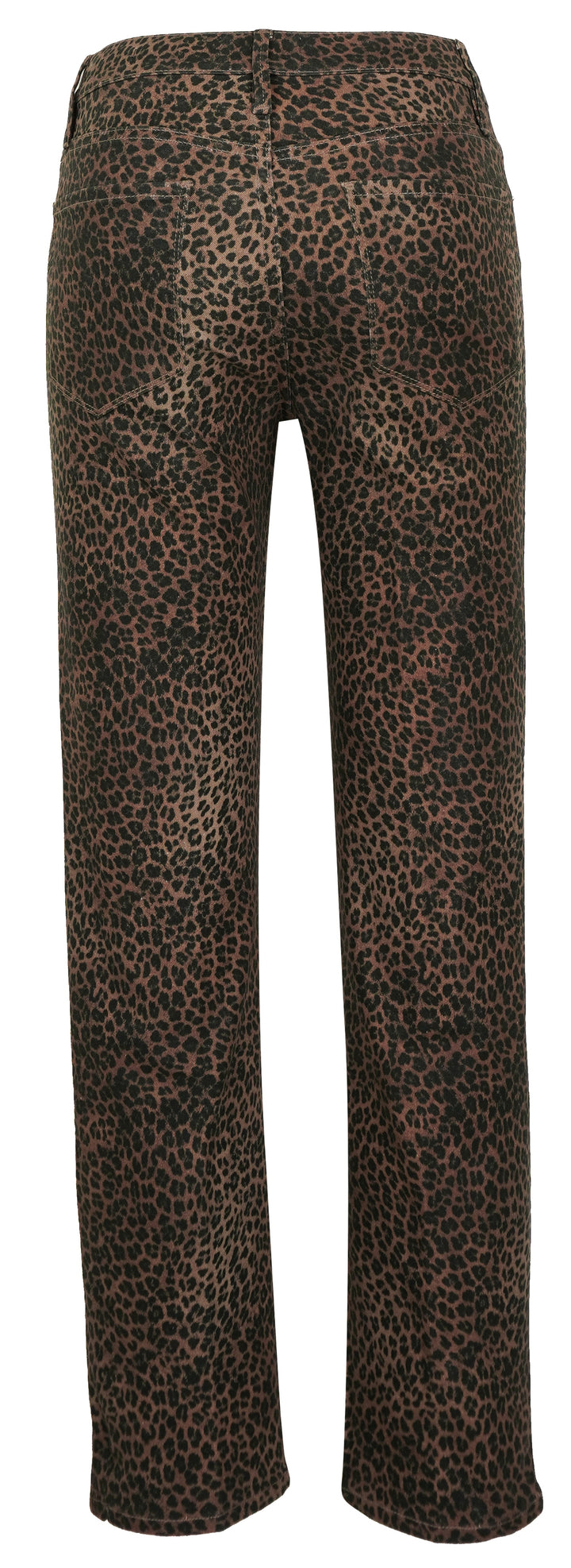 Frame Le Sylvie Coated Denim in Leopard Print