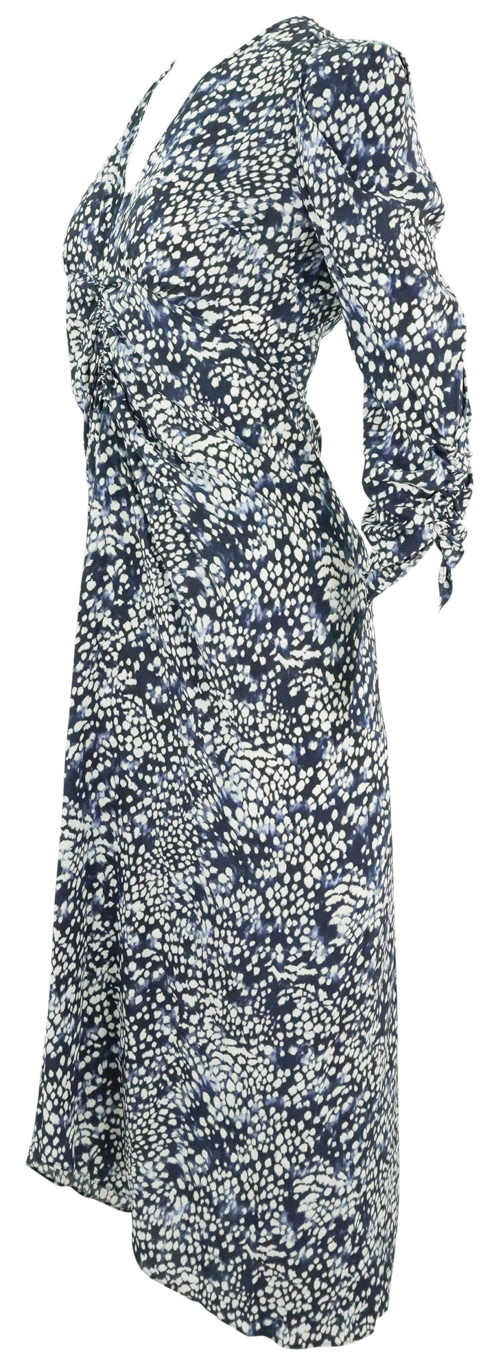 Isabel Marant Albini Dress in Midnight and White - Discounts on Isabel Marant at UAL