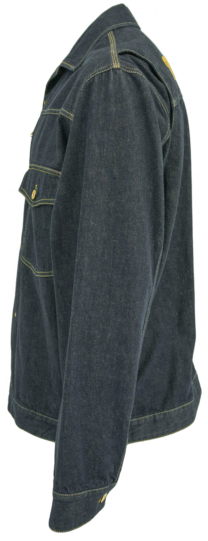 Moncler Denim Jacket with Embroidery in Dark Blue - Discounts on Moncler at UAL