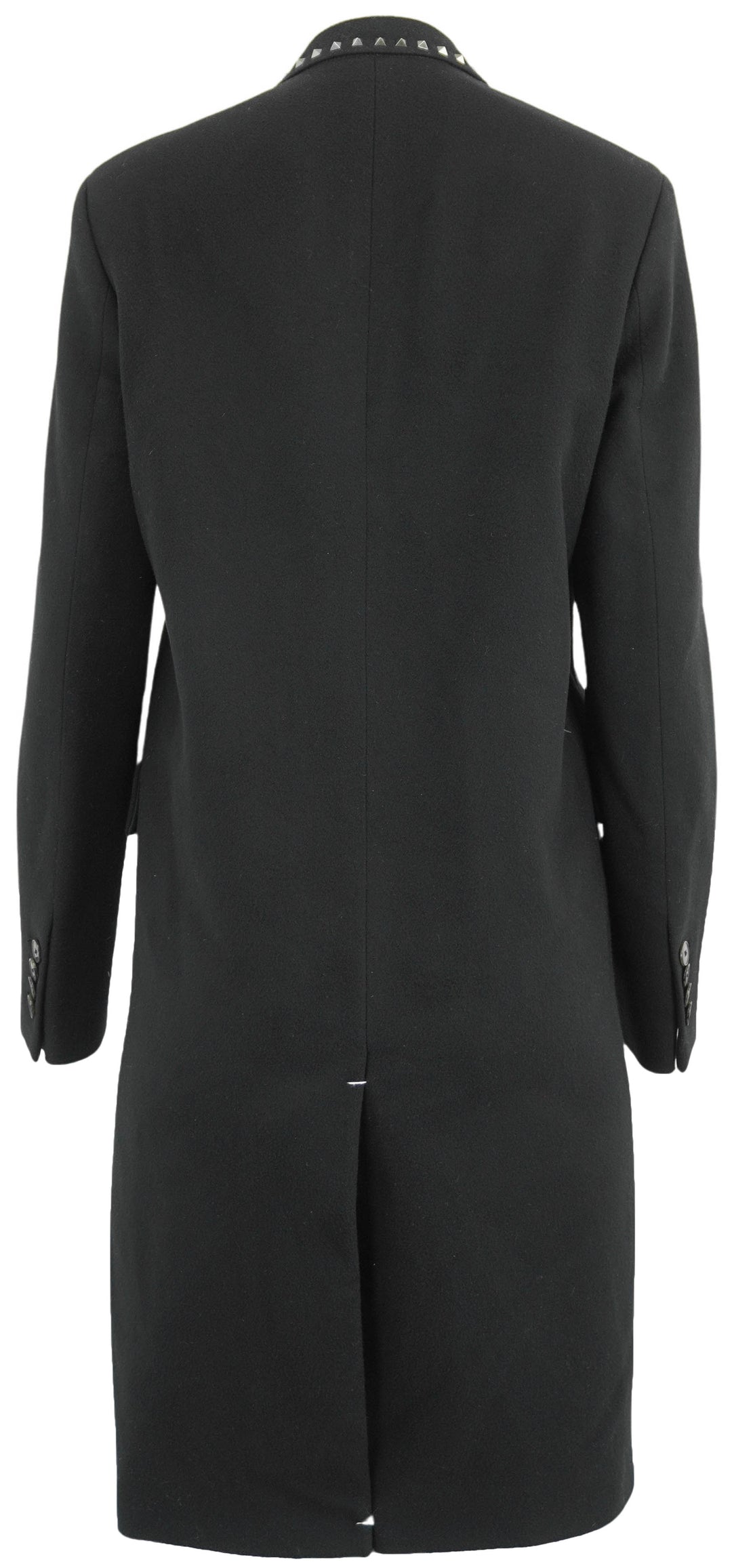 Valentino Rockstud Wool Coat in Black